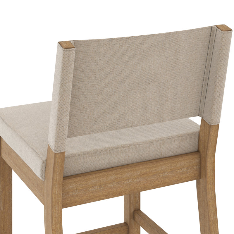 Tabouret de bar en bois rembourré