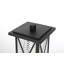 Lampadaire d'extérieur noir Amiriah 16 pouces