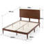 Kiesel Mid-Century Inspired Wood Platform Bed frame with Headboard-1113283618