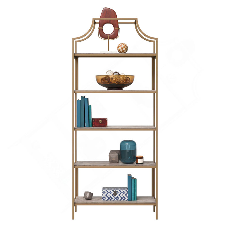 Bibliothèque, finition brune