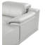 WHITE Right-Facing 8-Piece L-Shaped Sectional In Genuine Leather With 3 Power Recliner & Adjustable Headrests-130818166-130818167