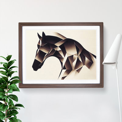 Hopeful Abstract Horse - Single Picture Frame Print