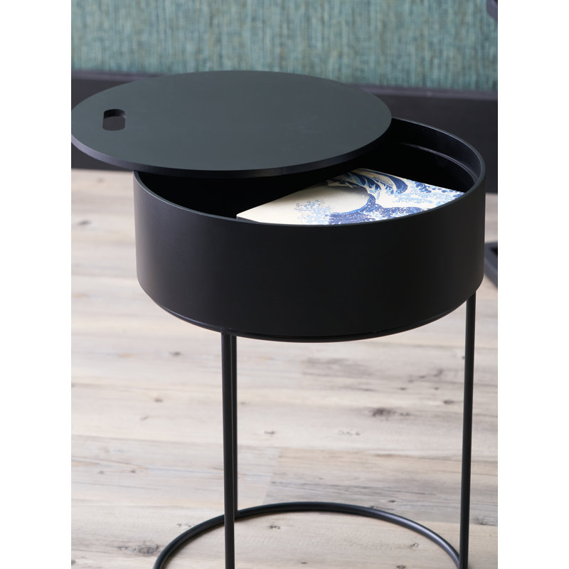 Hugo Frame End Table, Black