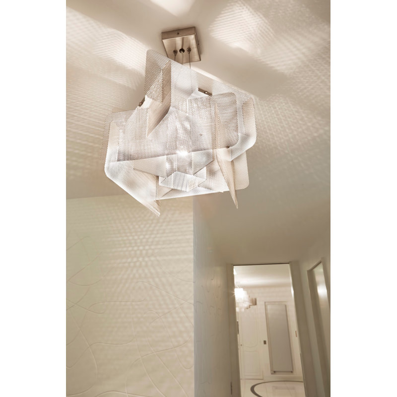 1 - Light Pendant, 10" H x 14" W x 14" D