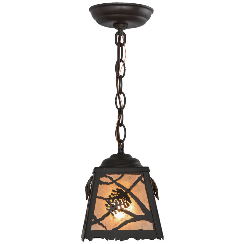 Rustic Lodge 1 - Light Pendant, Timeless Bronze, 11" - 70" H x 8.5" W x 8.5" D