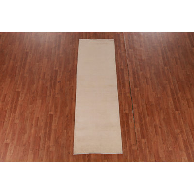Vegetable Dye Gabbeh Persian Runner Rug 3x8