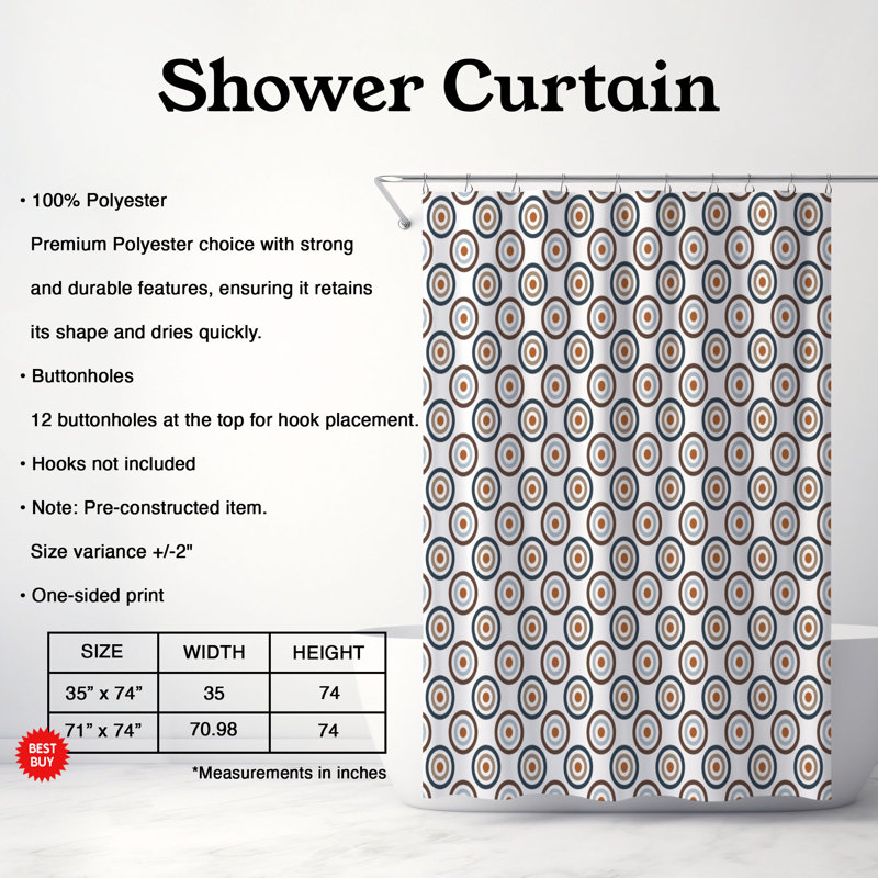 Rideau de douche Earthy Lattice - Premium, H 74 po x l 71 po