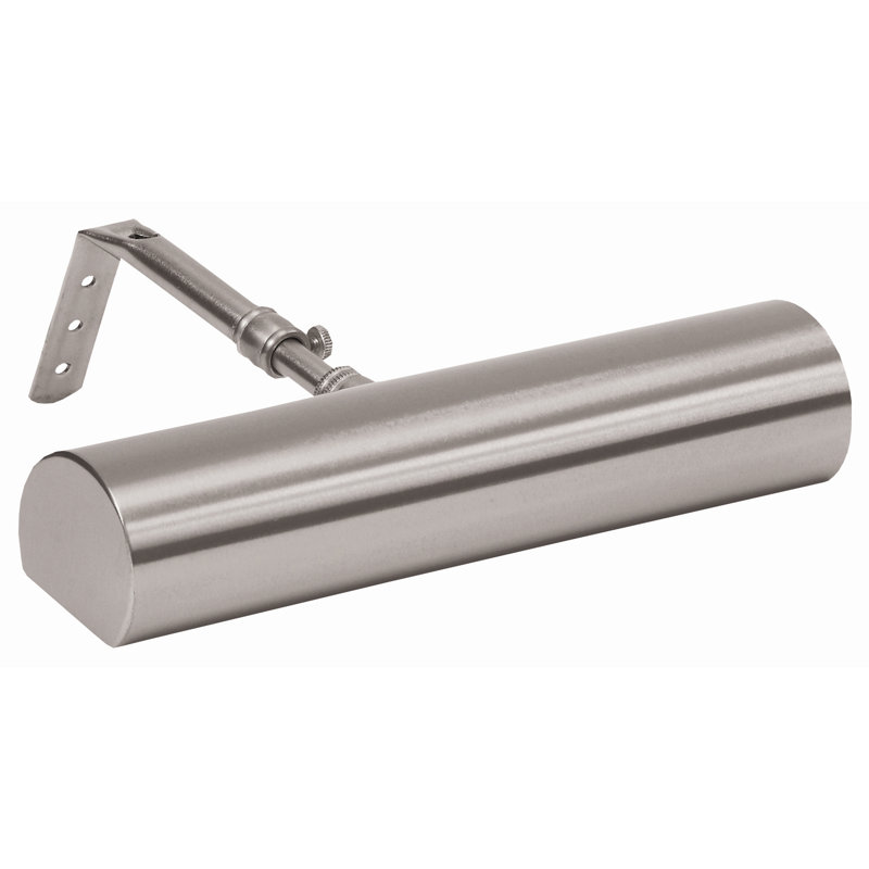 Wall Mounted Picture Light, Satin Nickel, 2" H x 9" W x 7" D