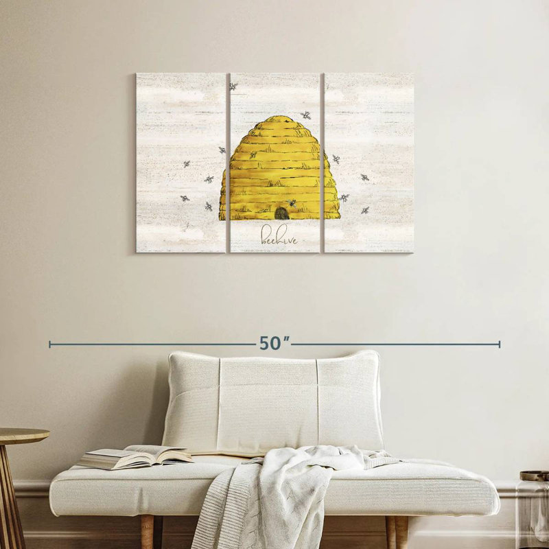 Brampt Bee's Life I - Beehive, 24" H x 38" W