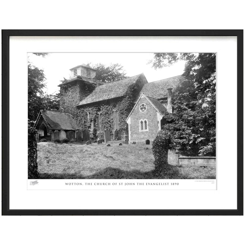 Wotton, The Church Of St John The Evangelist 1890 by Francis Frith - Single Picture Frame Print, 28cm H x 36cm W x 2.3cm D