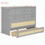Lit escamotable double avec grands tiroirs-842673248