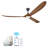 3-Blade Indoor Smart Ceiling Fan with Light and Remote/APP Control,3 LED Colors,6 Speed Quite DC Motor,Timer-1529255-1529241