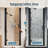 32" - 34" W X 72" H Pivot Hinged Swing Frameless Shower Door With Clear Glass-115741273