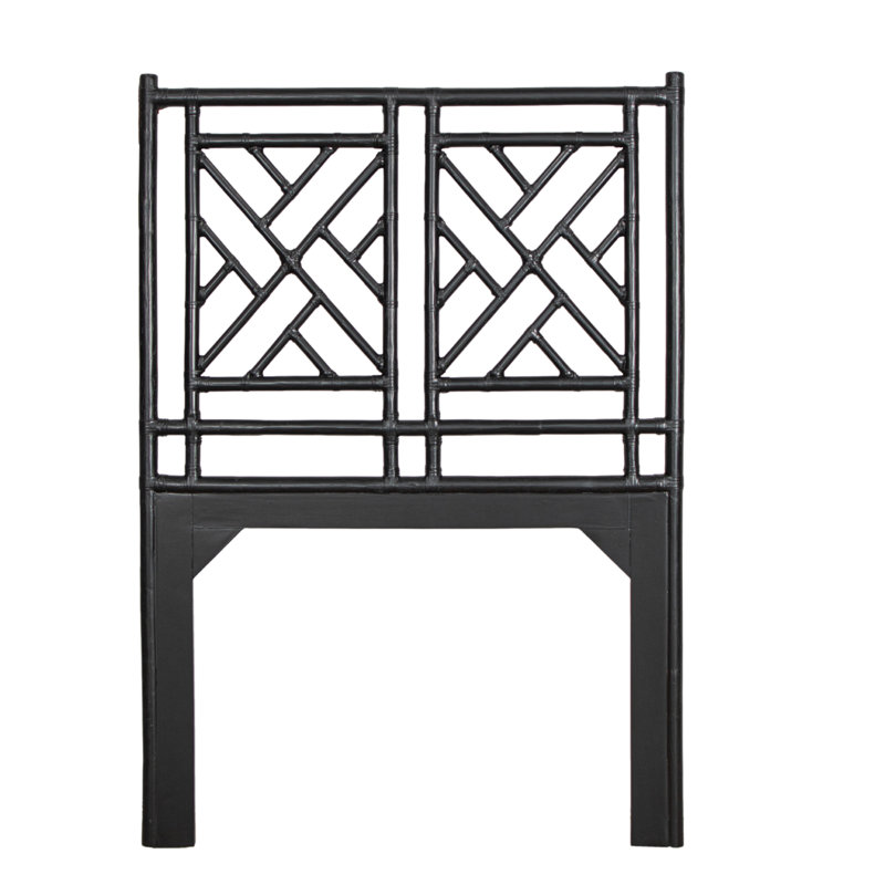 Chippendale Open-Frame Bed, Twin, Black