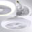 Mini Size 11 Inch Enclosed Socket E26 Ceiling Fan Light 3 Speeds 3 Light Color Dimming And Timing For Small Room Kitchen