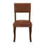 Chaises d'appoint rembourrées modernes en chenille rouille, 2 pièces pour salle à manger, 2 chaises couleur cadre brun, bois