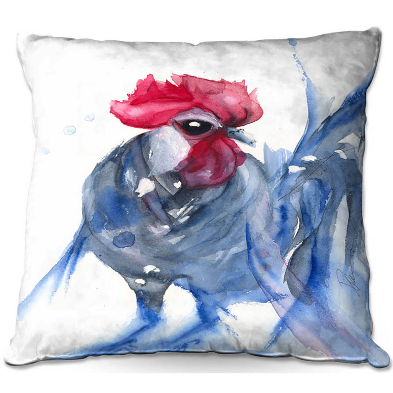 Coussin décoratif coq canapé bresse, 18 po x 18 po
