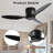 52" Flush Mount Ceiling Fan Without Light-264175967