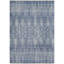 Tapis géométrique en polyester tissé à la machine bleu glacier / bleu foncé / blanc-469762085