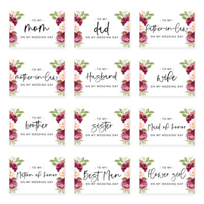 Carte de mariage rose