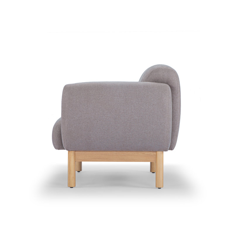 Tulum Armchair, Metro Gray Linen Blend