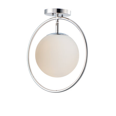 Plafonnier semi-encastré 1 lumière 13 po Chet