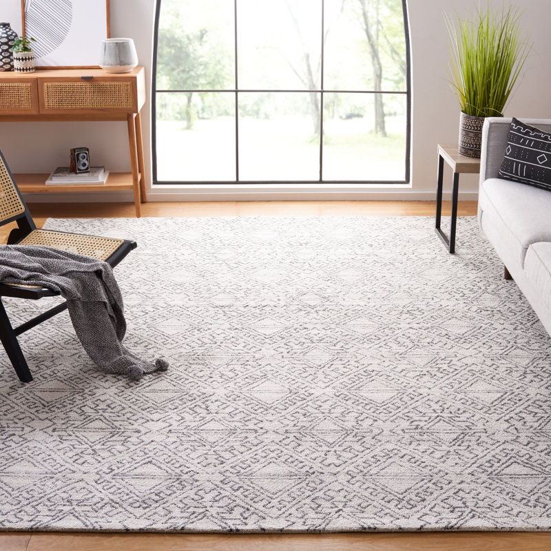 Tapis Casablanca 241 ivoire / noir Casablanca, Rectangle 4 pi x 6 pi