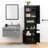 Compact Mdf Bathroom Storage With Adjustable Shelves, Modern Design