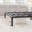 Structure de lit plateforme en métal robuste - profil bas de 6 pouces pleine grandeur, lattes en acier robuste, silencieux, rangement sous le lit, minimaliste moderne, assemblage facile, aucun sommier tapissier requis, noir, taille: 6 po-908437426