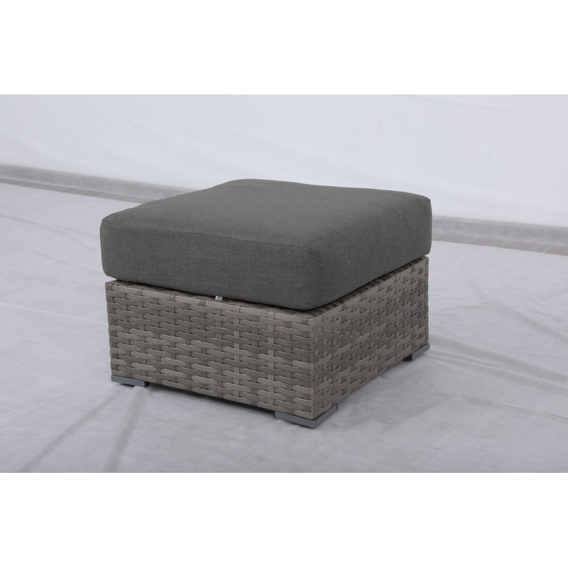 Repose-pieds avec coussin Kaiser, Gris foncé