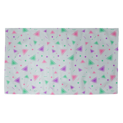 Tapis rose/mauve/vert 90 90 Avicia