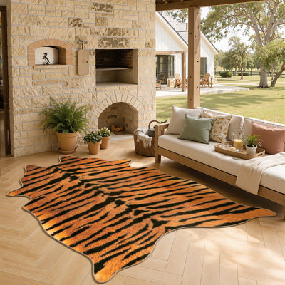 Tapis antidérapant antidérapant en peau de tigre
