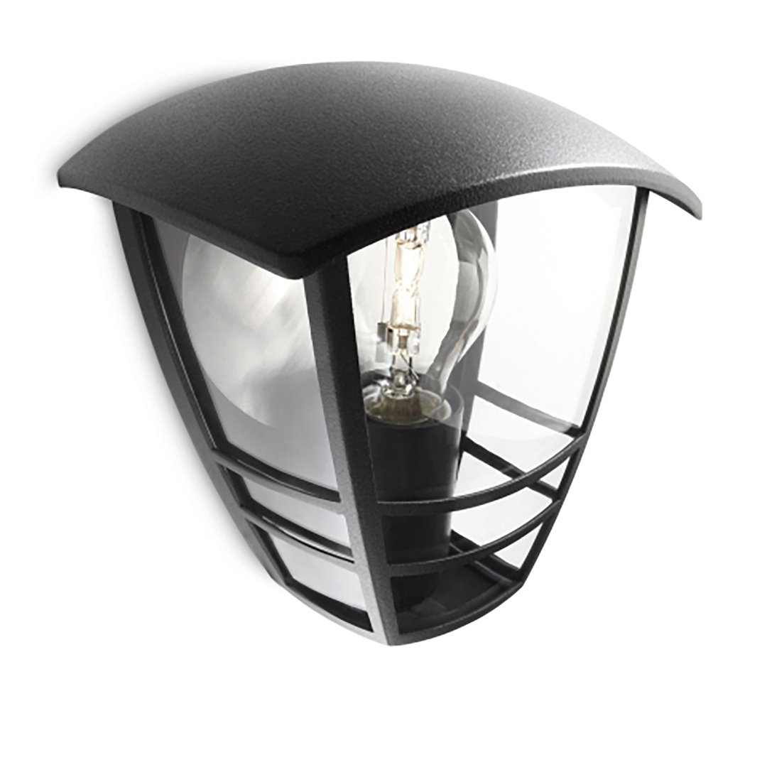 Philips Creek Outdoor Wall Light Black or White Lantern E27 60W Weatherproof - Image 6