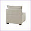 Fauteuil modulaire décontracté moderne - tissu de polyester durable, siège simple pour salon, personnalisable | Sans accoudoirs | Polyester | Cadre en bois massif