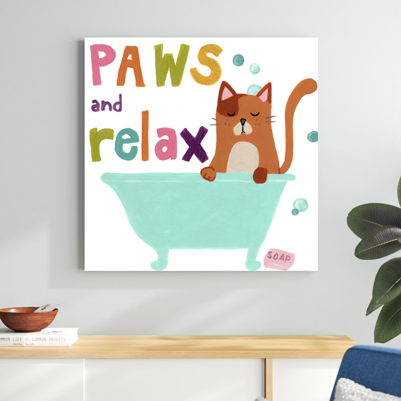 Joli bain de chat II, H 36 po x l 36 po