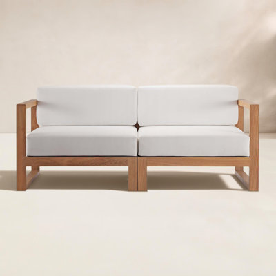 Upland 69" Teak Patio Loveseat