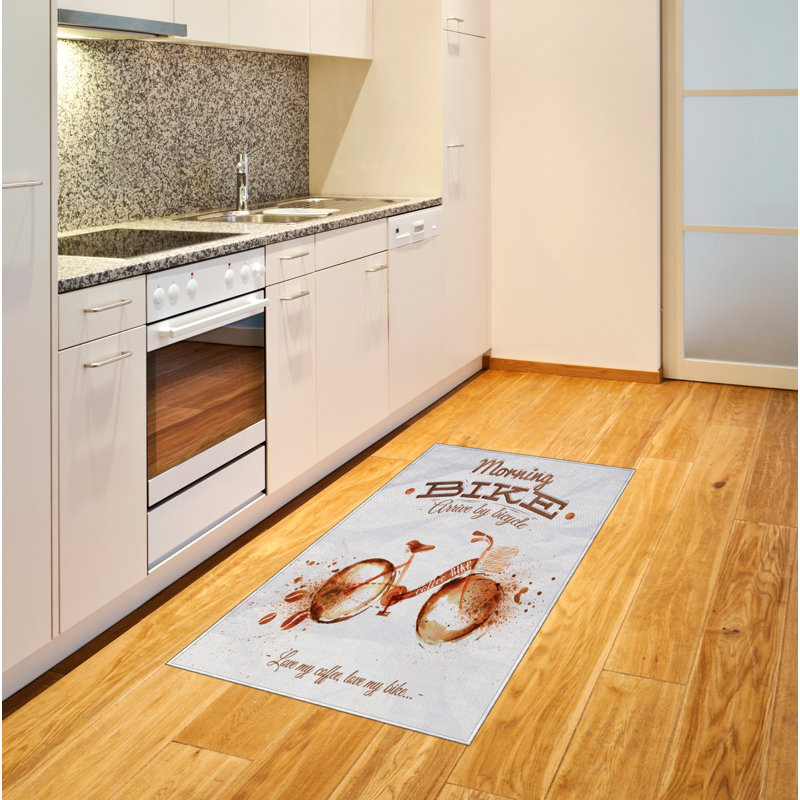 Coffee Art High Density Long Fiber Poly Threads Decorative Area Rug Carpet, Rectangle 2'7" x 5'
