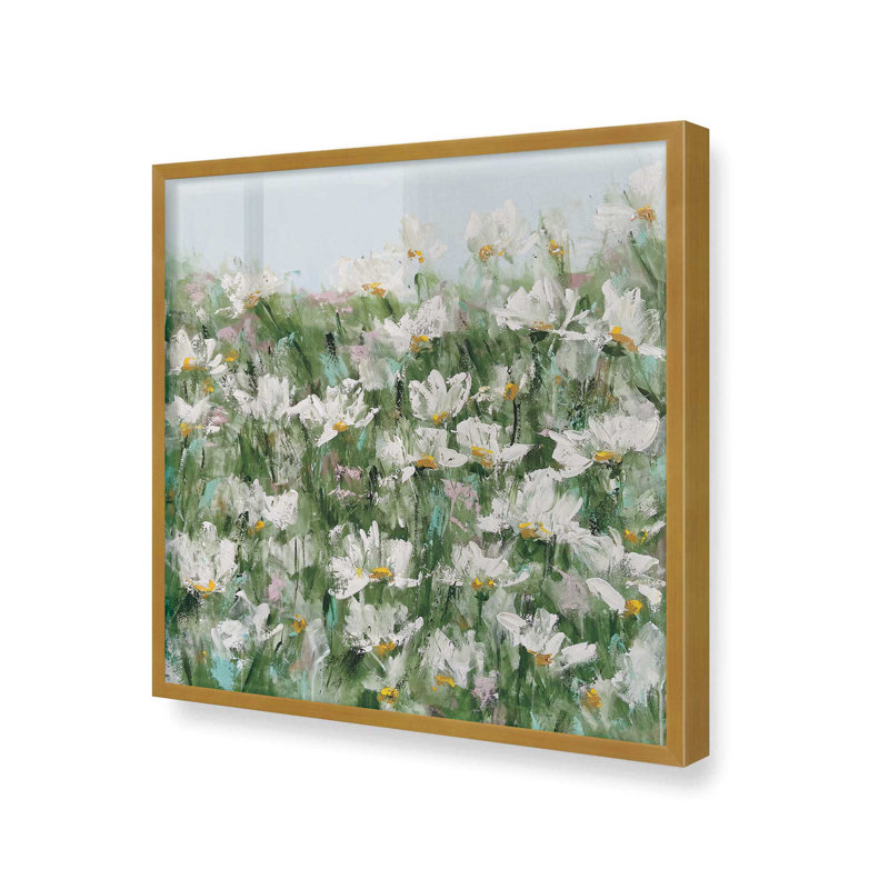 Field of Wild Daisies, reproduction sur toile, H 21,75 po x l 21,75 po, Doré