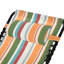 4 chaises inclinables - Chaise longue pliante, siège respirant en filet et à élastiques, coussin, jaune