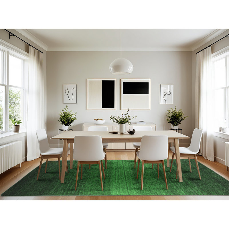 Washable Abstract Indoor Rug, Rectangle 7' x 10'