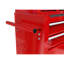 Coffre à outils roulant à grande capacité avec roulettes et tiroirs, armoire de rangement pour outils à 8 tiroirs - Rouge