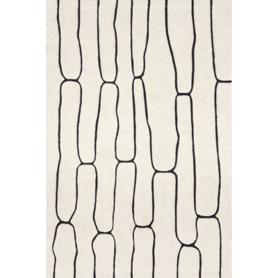 Abstract New Zealand Wool Area Rug