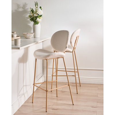 Luana Yes Boucle Bar Stool