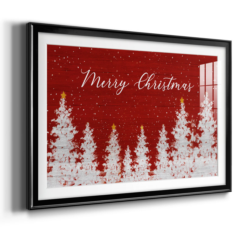 «Merry Christmas», reproduction d'art encadrée, Noir, H 19 po x l 27 po x P 1,5 po