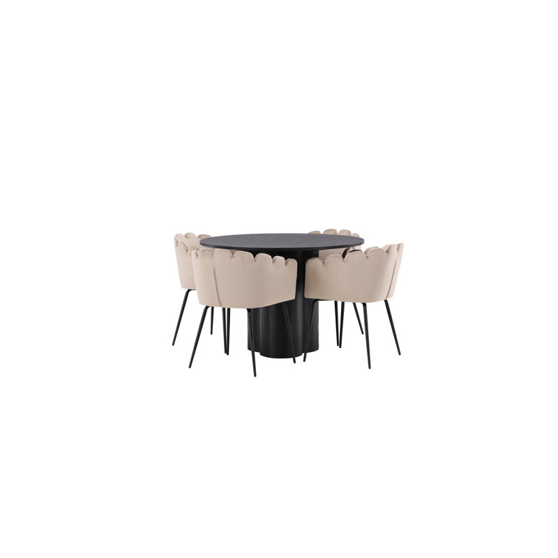 Sagamore 4 - Person Dining Set, Black