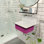Lavabo de salle de bain mural rectangulaire en fer 14 "avec trop-plein Anchor