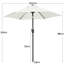 2.3m Garden Parasol Umbrella-218722110