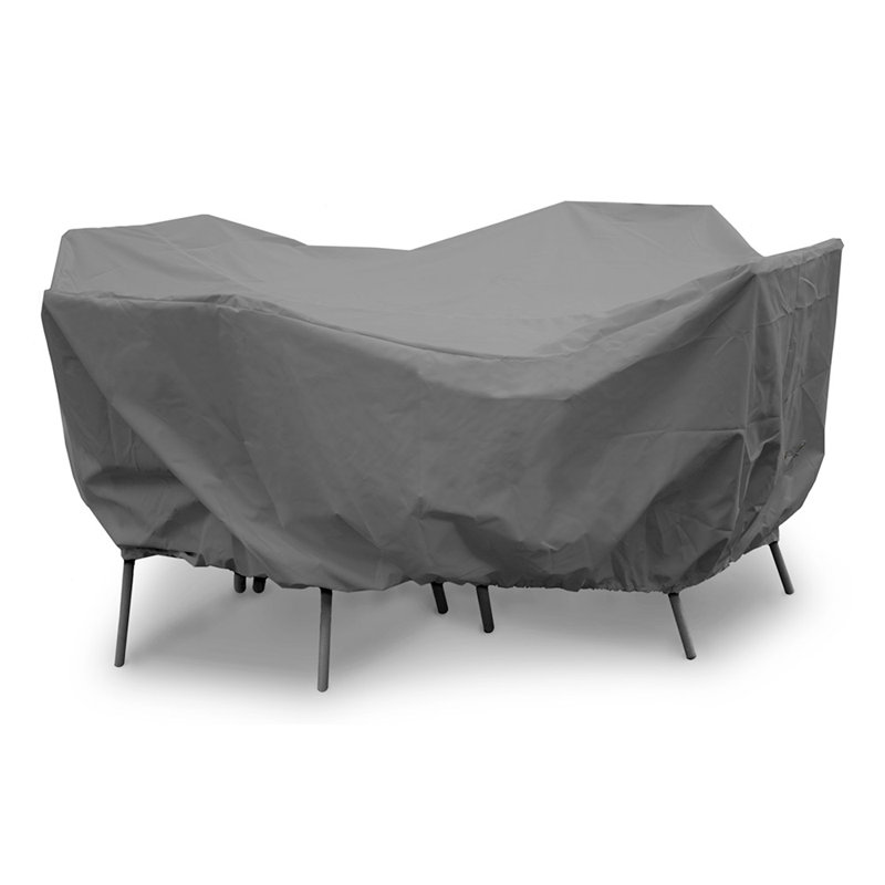 Weathermax™ Outdoor Patio Dining Set Cover, Grey, 28" H x 108" W x 108" D