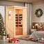 Erommy Mini Infrared Sauna, Home Spa Sauna With Bluetooth, Digital Control And Fast Heating