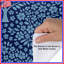 Housses de couette à motif floral bleu-130509393